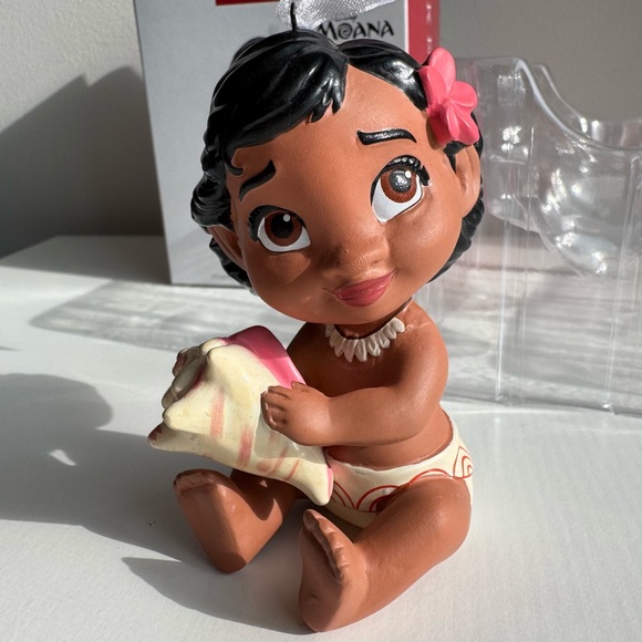 Hallmark Other - Hallmark Keepsake Ornament 2023 Moana The Ocean Chose Me Porcelain Baby Moana